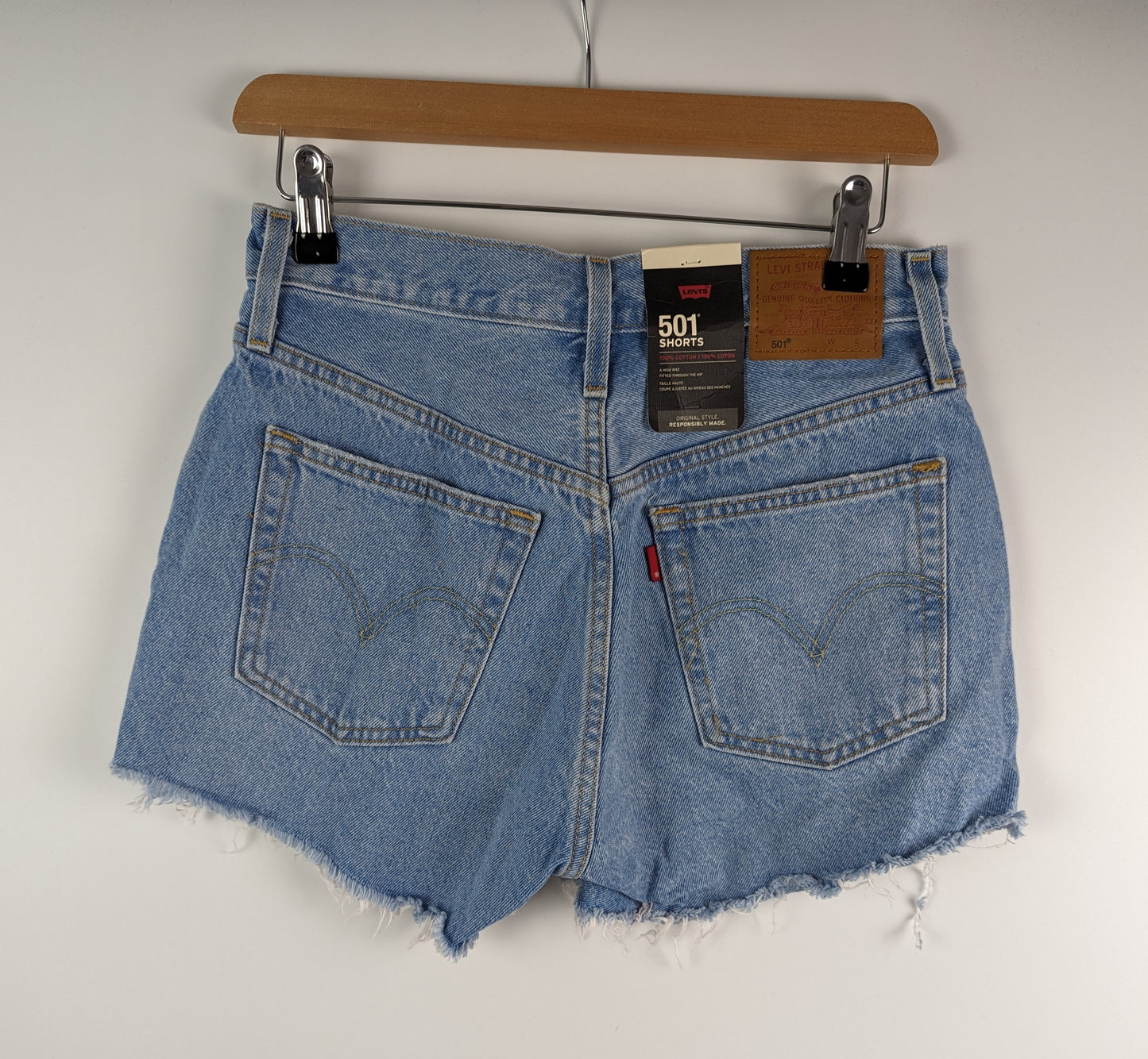 LEVIS 501 Womens Original Shorts - Blue