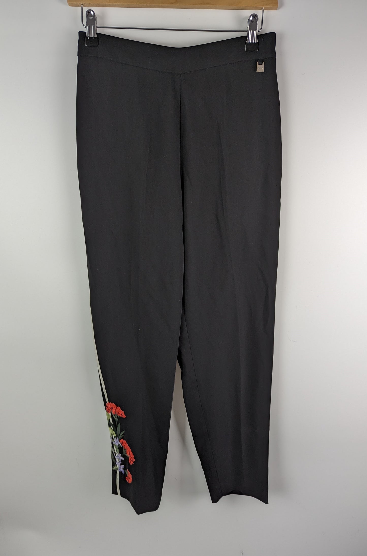 Ted Baker Madlyne Embroidered Track Pants - Black