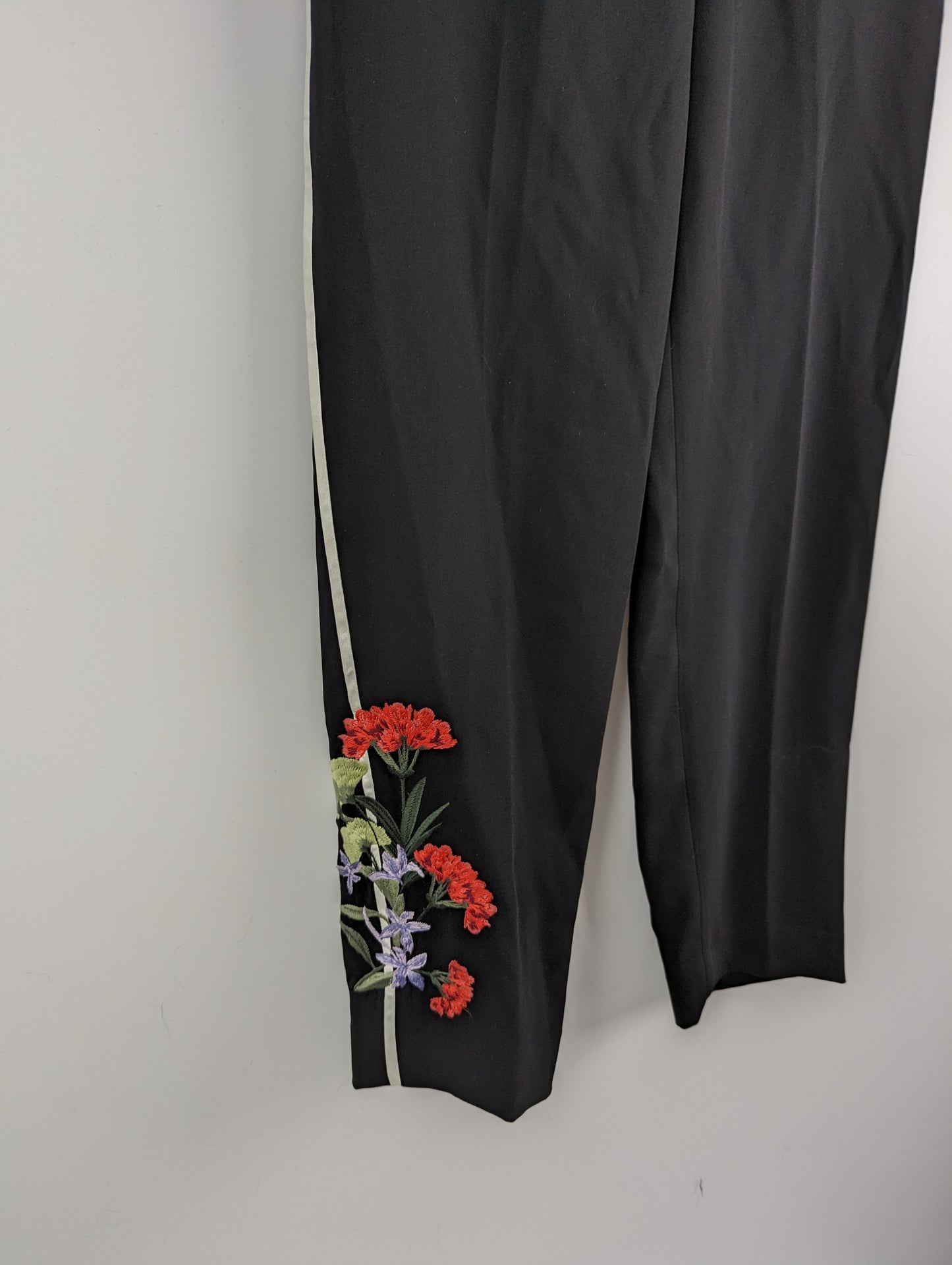 Ted Baker Madlyne Embroidered Track Pants - Black