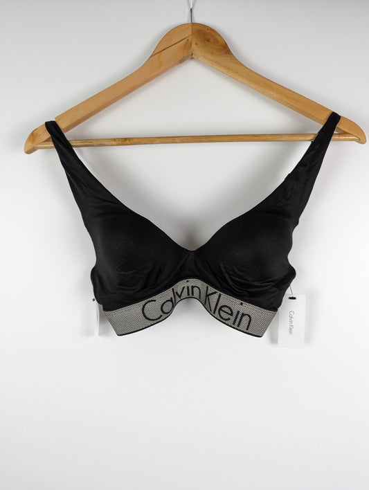 Calvin Klein Women's Plunge Push Bra - Black