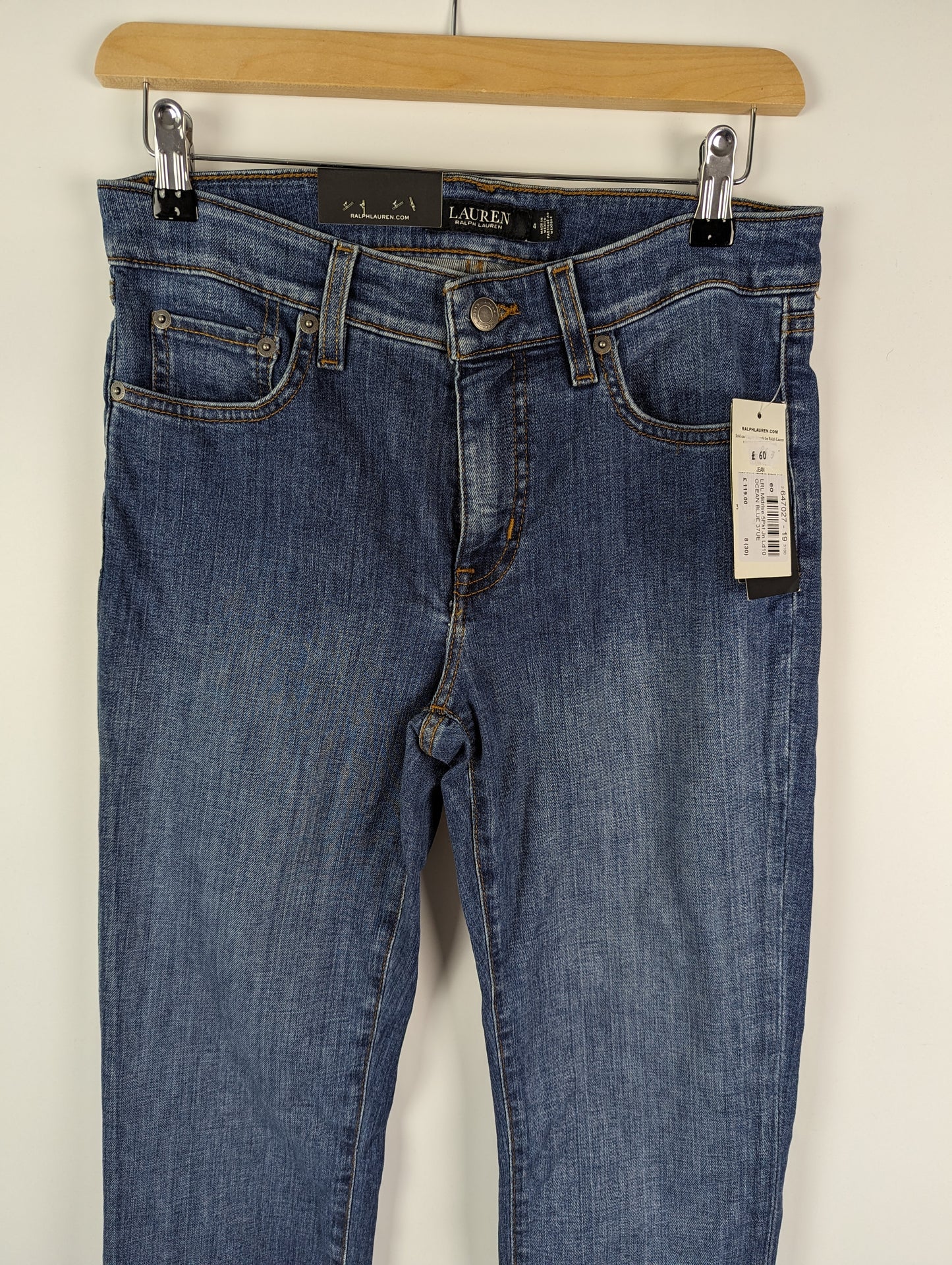 LAUREN BY RALPH LAUREN Midrise 5 Pocket Jeans - Blue