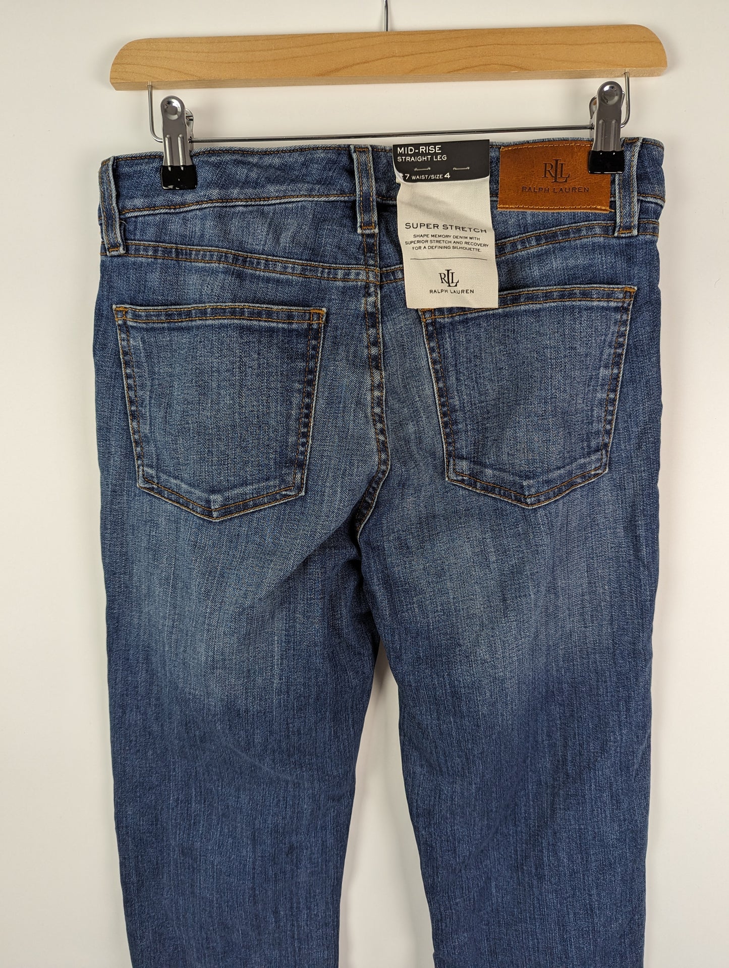 LAUREN BY RALPH LAUREN Midrise 5 Pocket Jeans - Blue