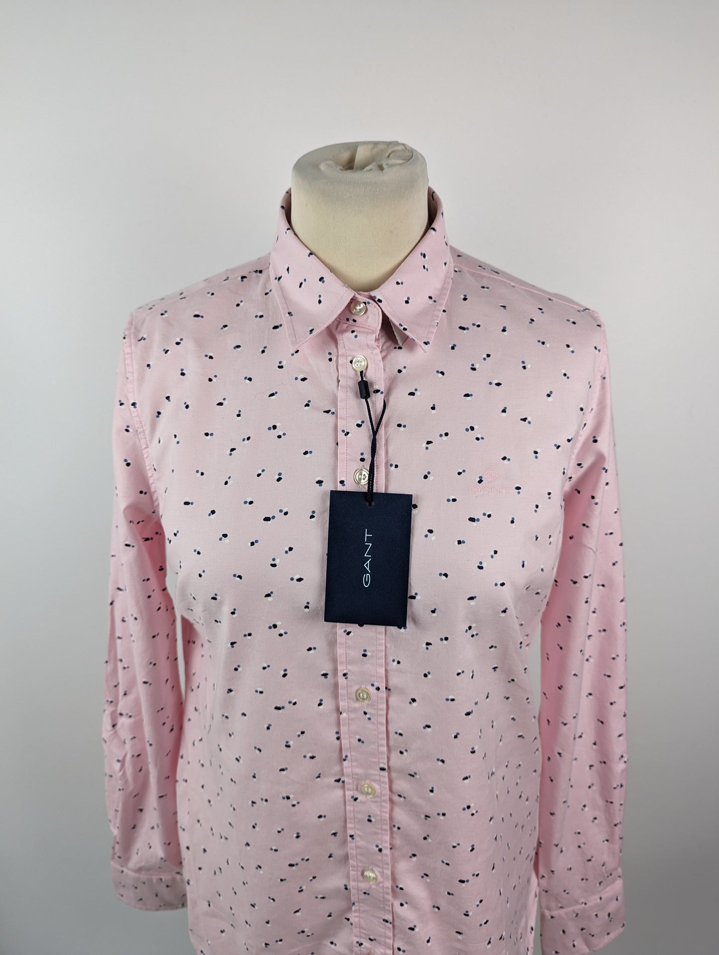 GANT Lure Print Stretch Oxford Shirt - Pink