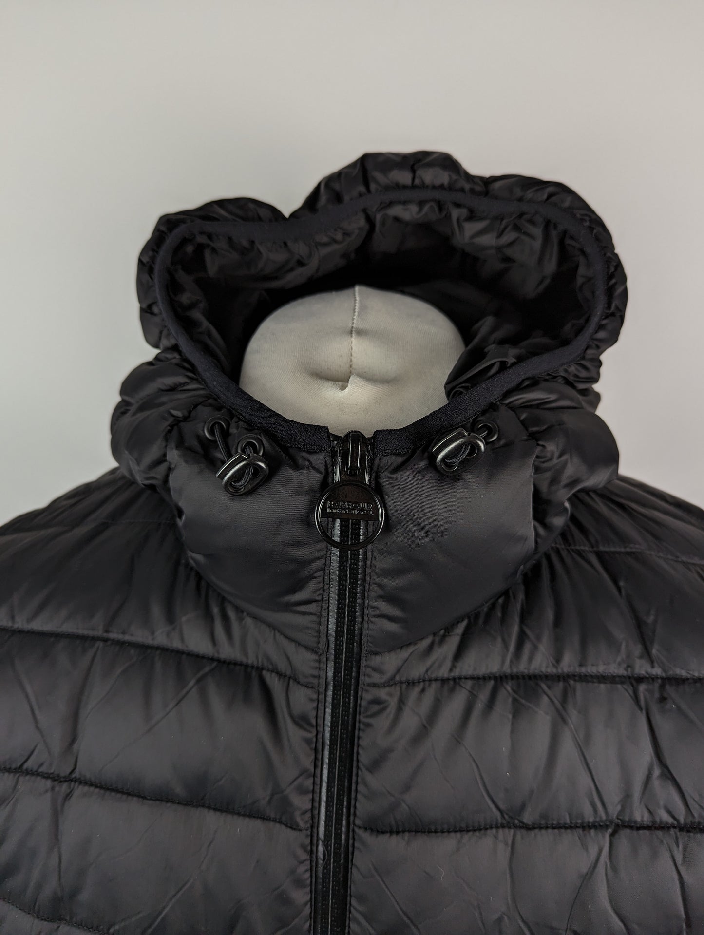 BARBOUR INTERNATIONAL Racer Ouston Hooded Quilted Jacket - Black