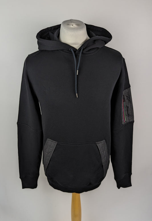 PS PAUL SMITH Mens Colour Stripe Hoodie - Black