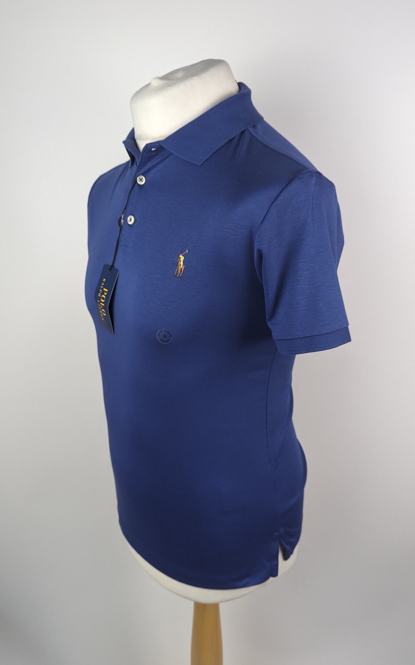 Polo Ralph Lauren Slim Pima Cotton Polo Shit - Royal Navy