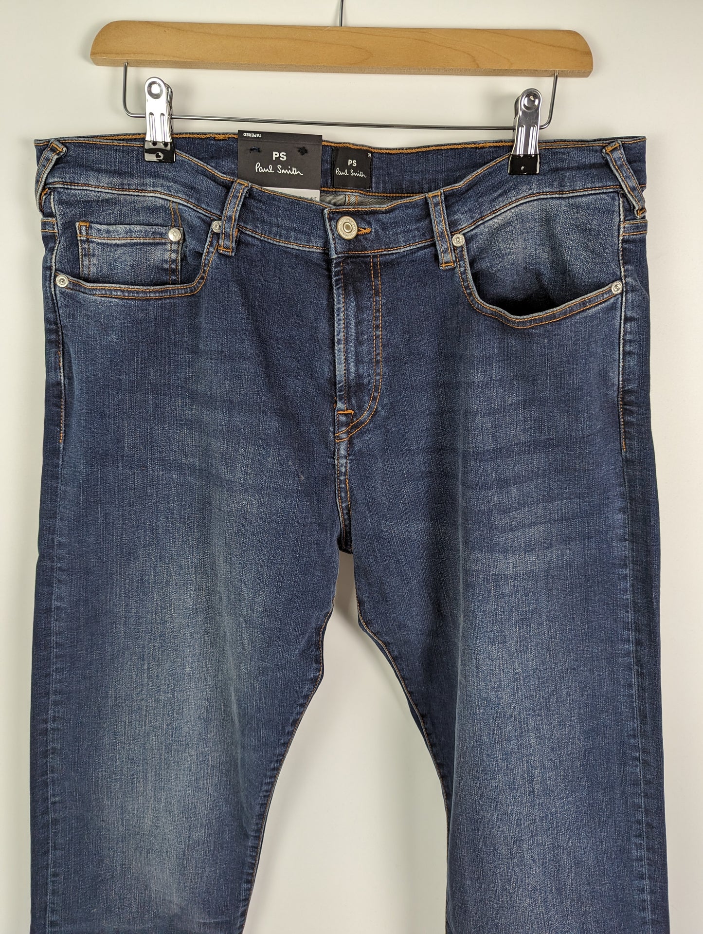 PAUL SMITH PS Mens Tapered Fit Jeans - Blue