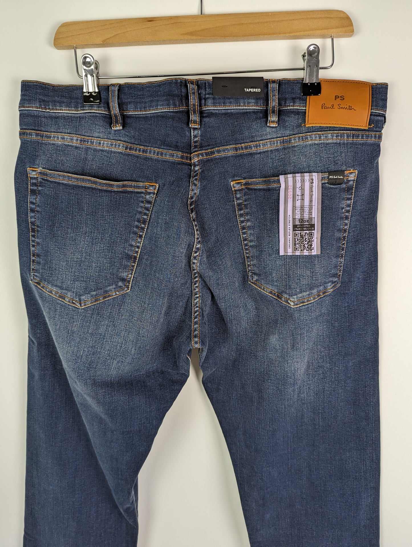 PAUL SMITH PS Mens Tapered Fit Jeans - Blue