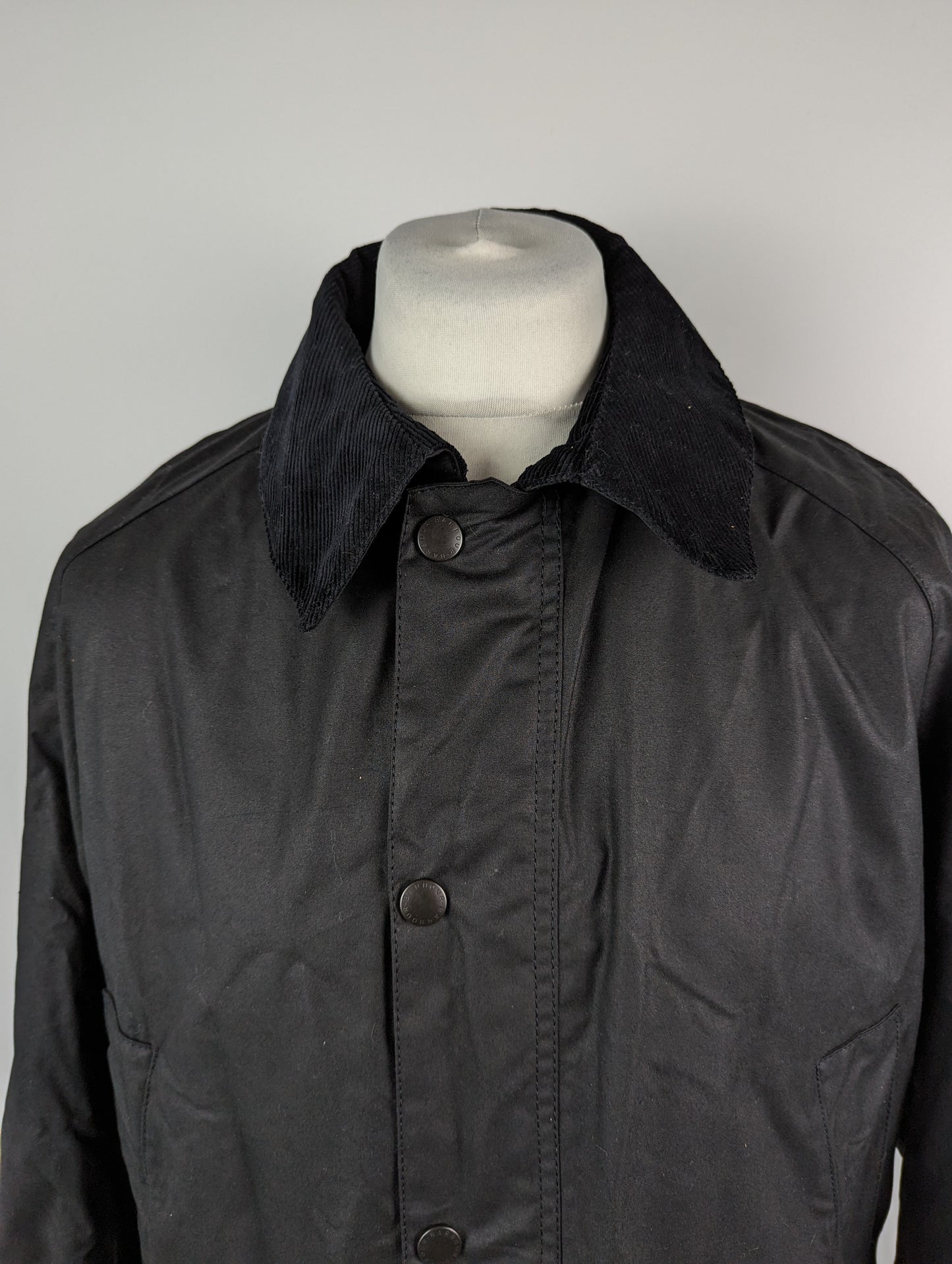 BARBOUR Mens Ashby Wax Jacket - Jet Black