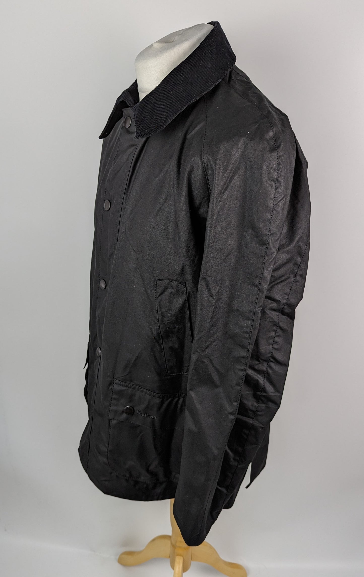 BARBOUR Mens Ashby Wax Jacket - Jet Black