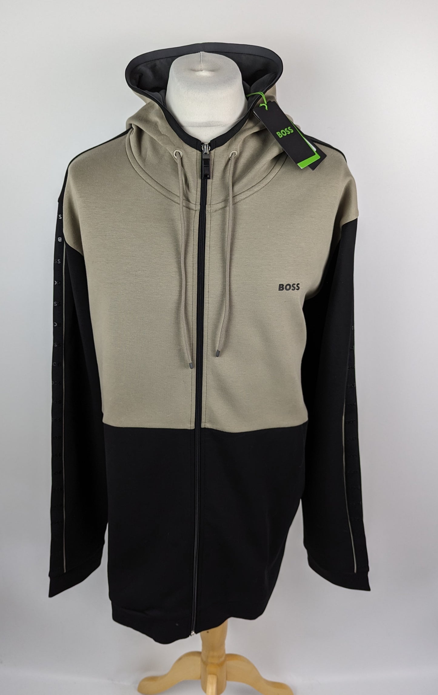 BOSS Mens Saggy 1 Hoodie - Black / Beige