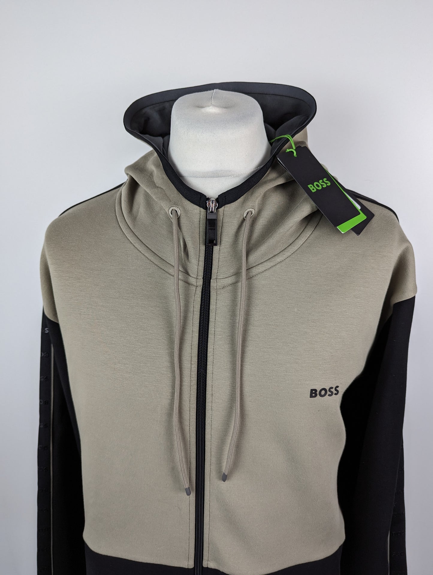 BOSS Mens Saggy 1 Hoodie - Black / Beige