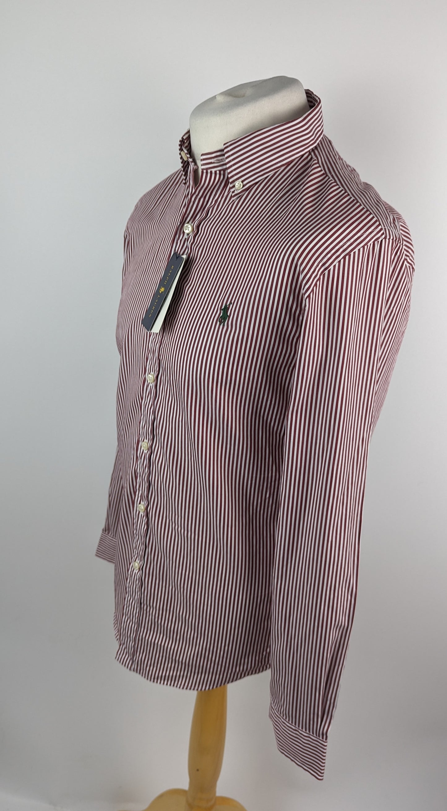 Polo Ralph Lauren Striped Long-Sleeved Shirt - Red