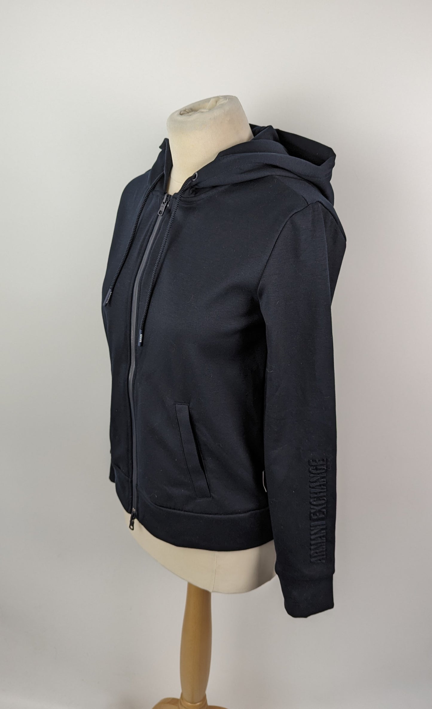 Armani Exchange Women's Full Zip Hoodie - Navy