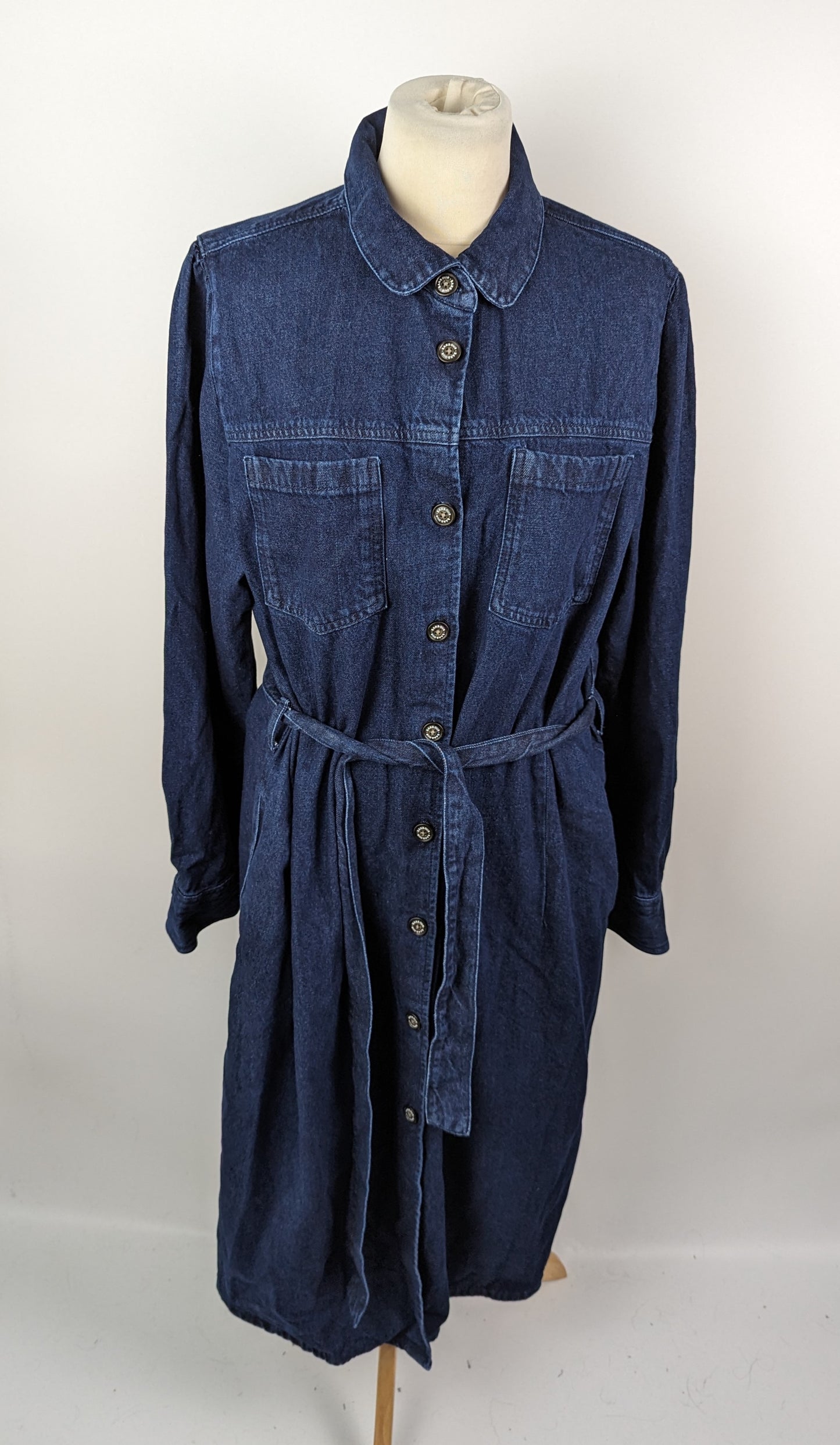 BARBOUR Womens Adria Denim Dress - Blue