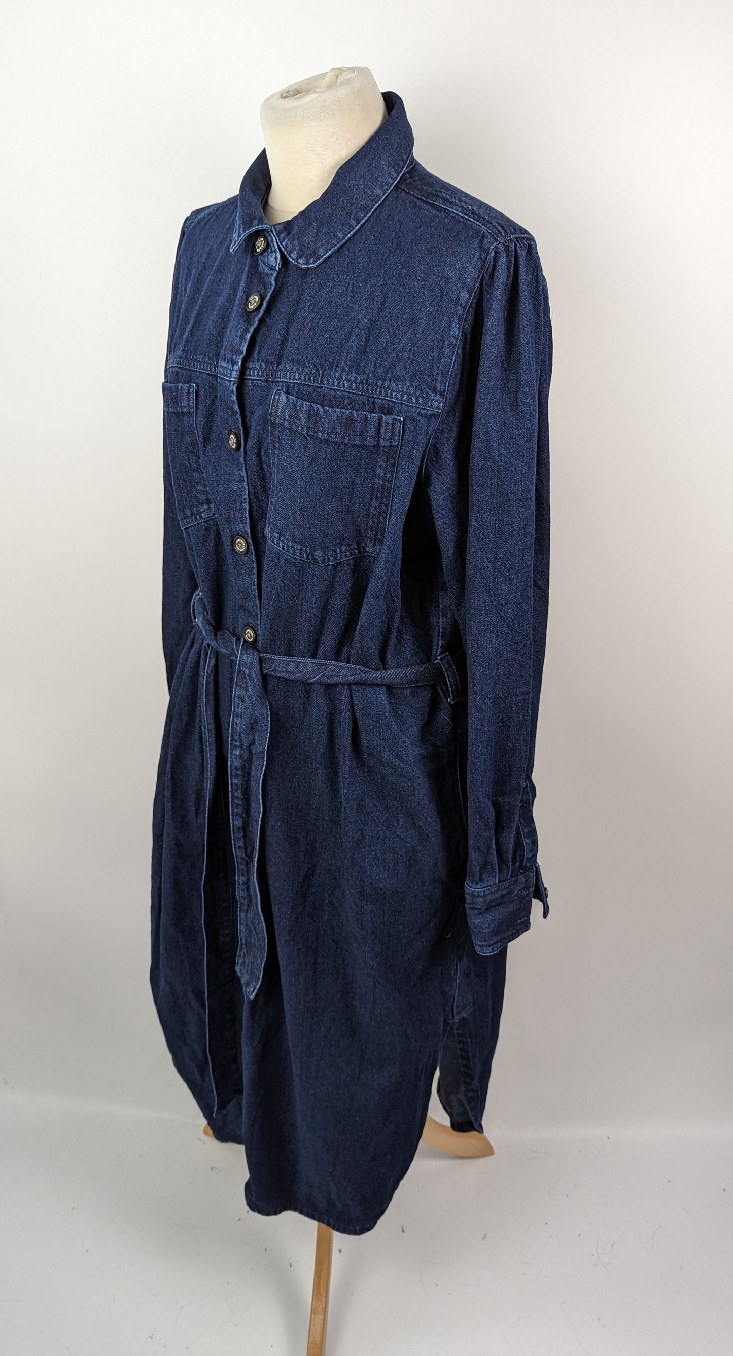 BARBOUR Womens Adria Denim Dress - Blue