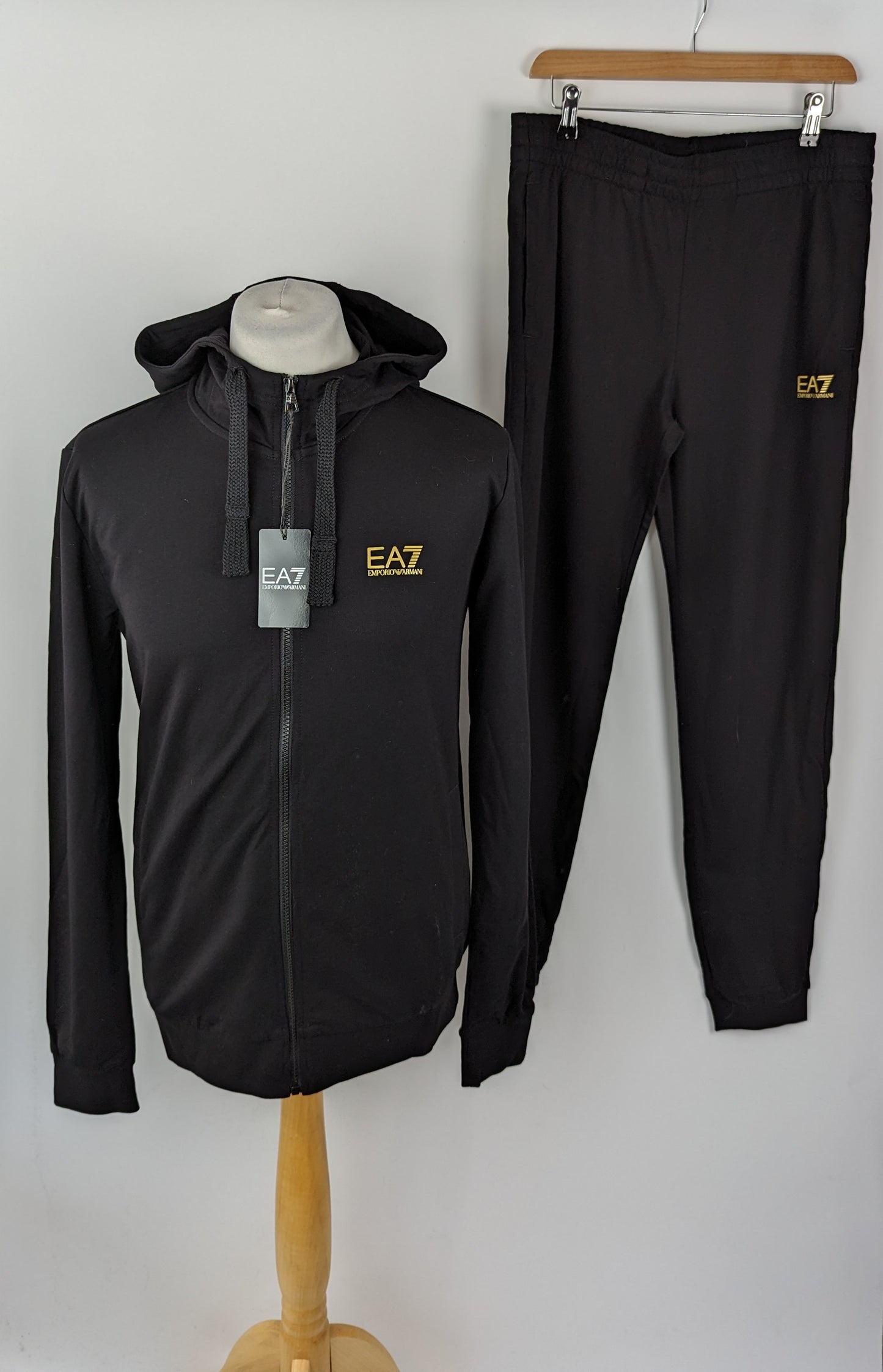 EA7 Emporio Armani Men's Full Zip Tracksuit - Black