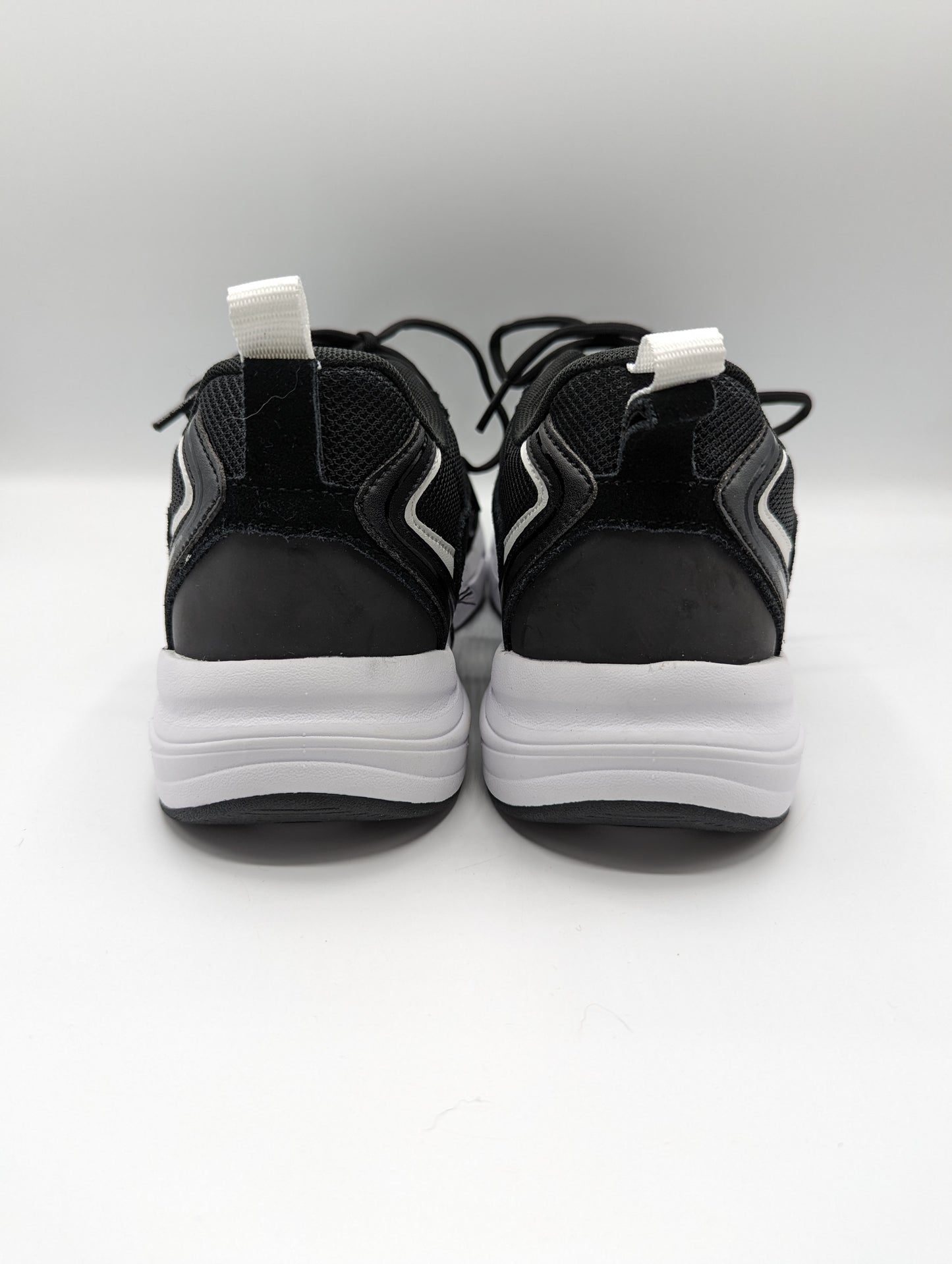 CALVIN KLEIN Retro Tennis Trainers - Black / White