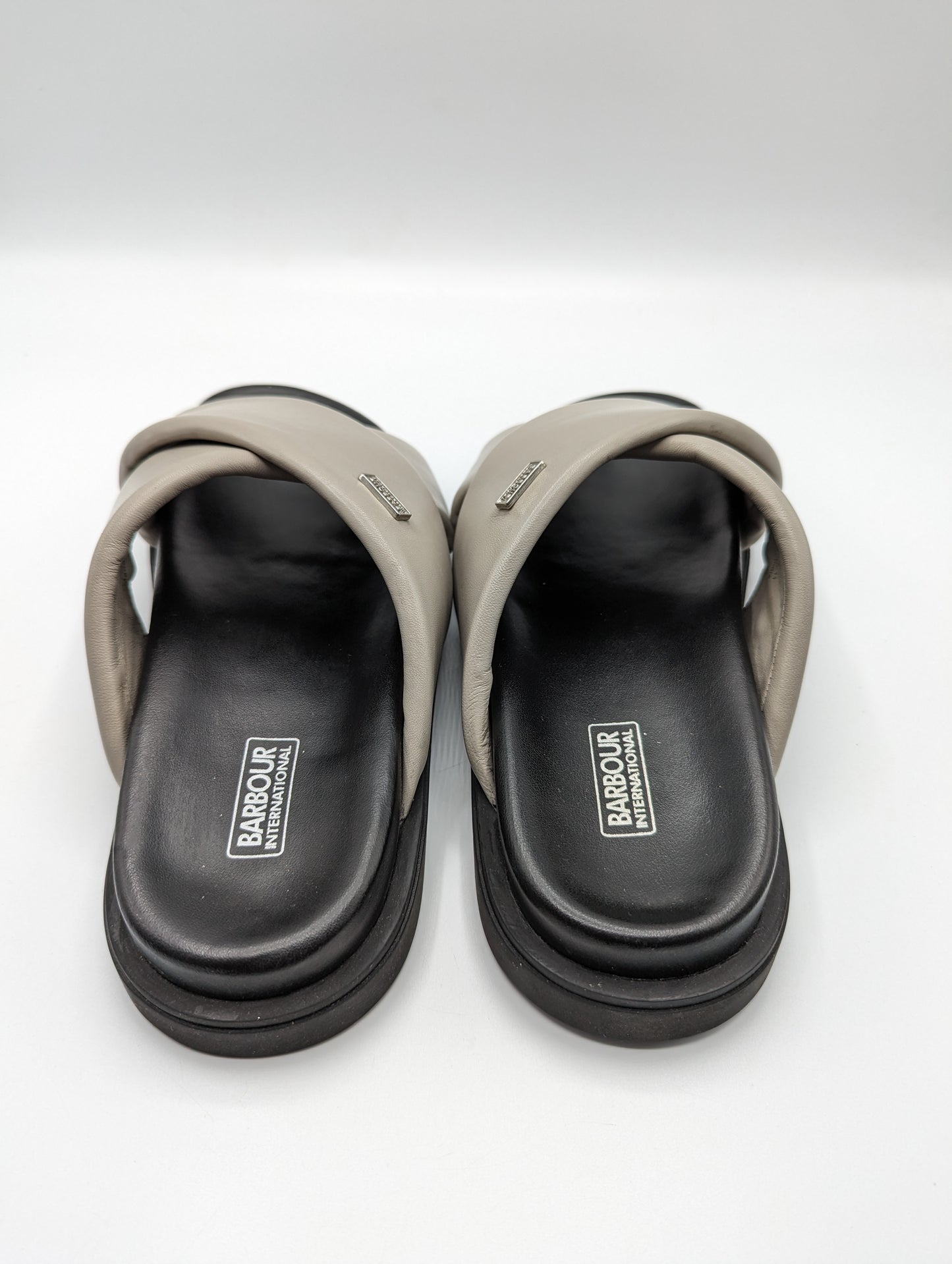 Barbour Womens LORIMER Mules / Sandals - Putty Grey