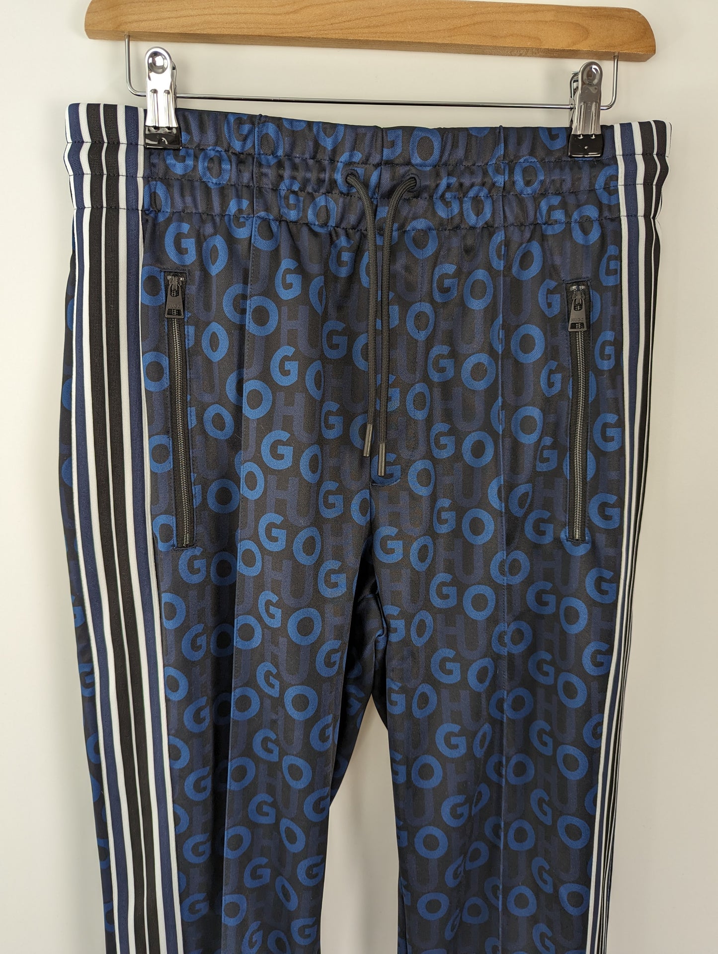 HUGO Datalas Mens Logo Joggers - Blue / Black