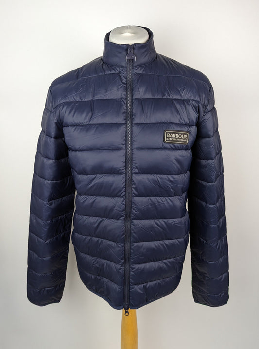 BARBOUR INTERNATIONAL Mens Tourer Reed Quilted Jacket - Blue