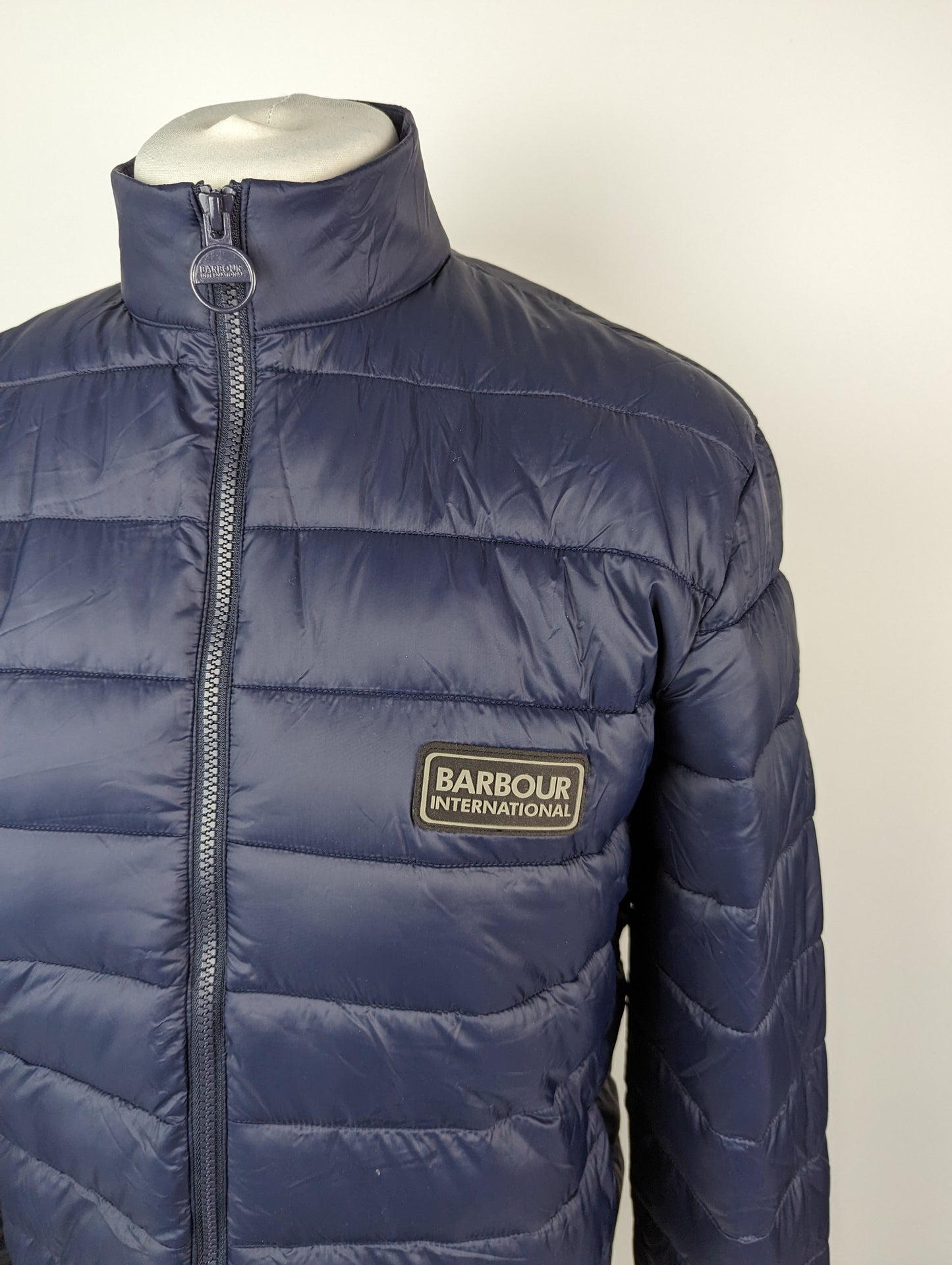 BARBOUR INTERNATIONAL Mens Tourer Reed Quilted Jacket - Blue