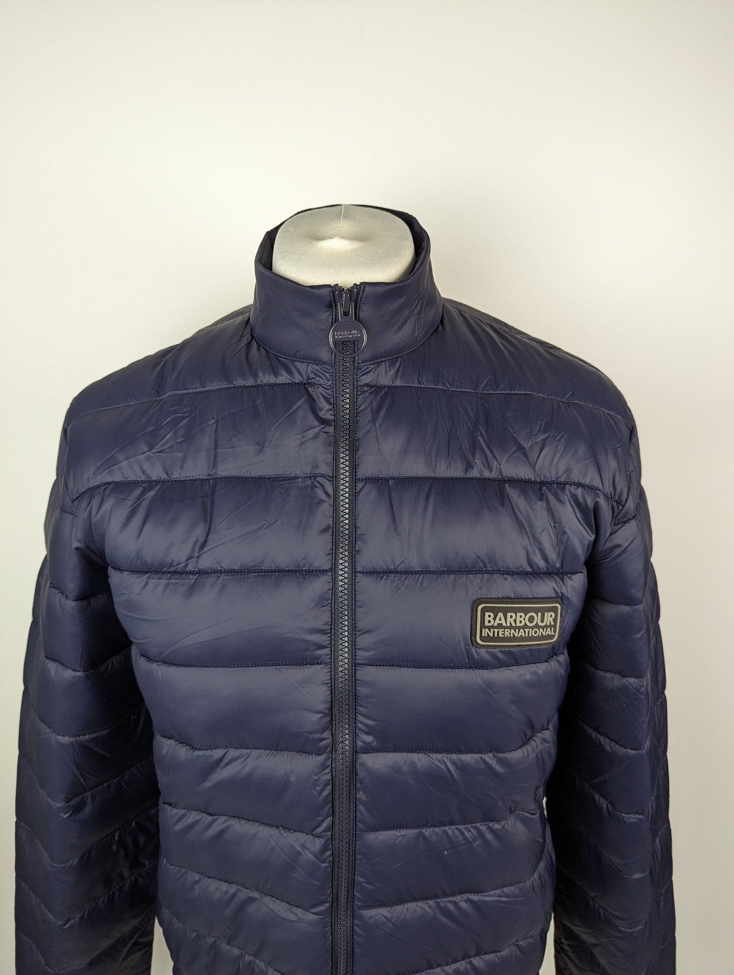 BARBOUR INTERNATIONAL Mens Tourer Reed Quilted Jacket - Blue