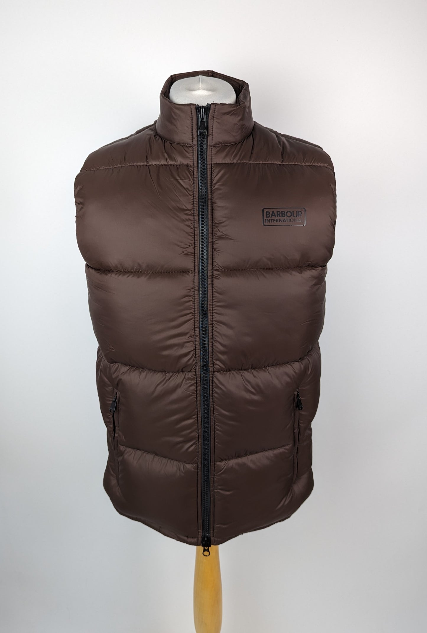 BARBOUR INTERNATIONAL Mens Cargen Gilet -Chocolate Brown