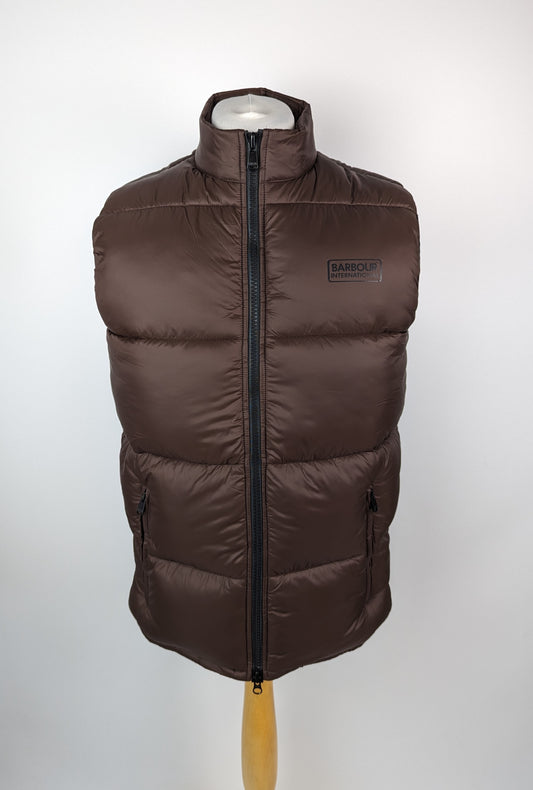 BARBOUR INTERNATIONAL Mens Cargen Gilet -Chocolate Brown