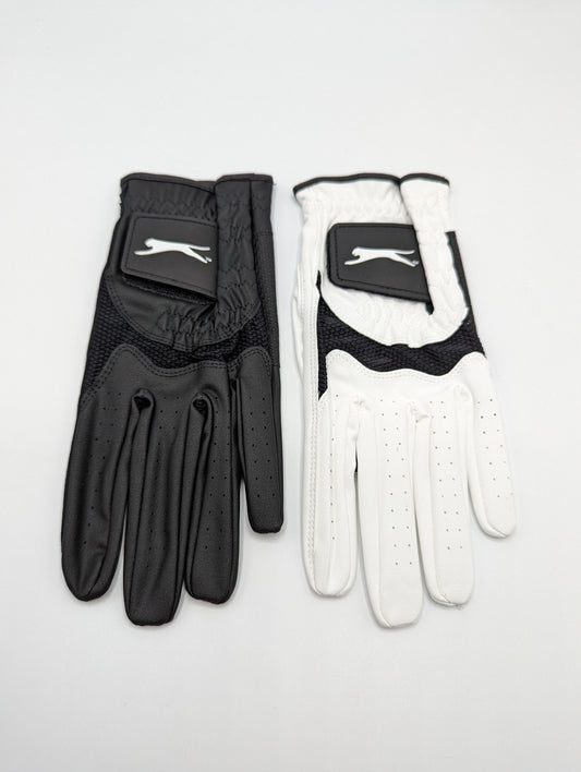 X2 SlazengerV300 Mens Golf Gloves - Black & White