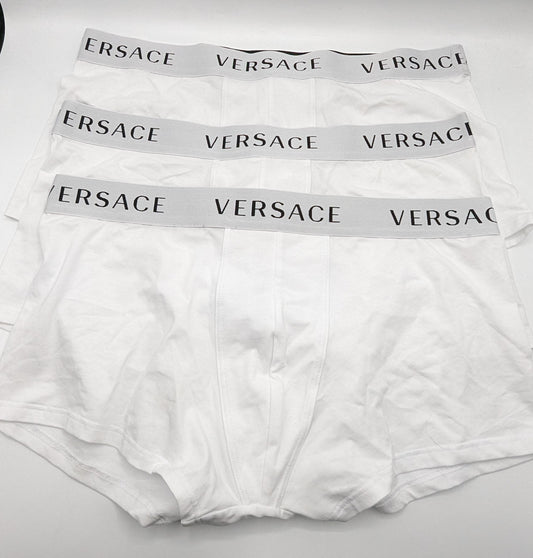 VERSACE ESSENTIALS X3 Pack Trunks - White