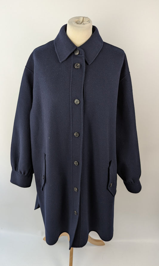 MAX MARA WEEKEND Womens Fariseo Peacoat Jacket - Navy Blue