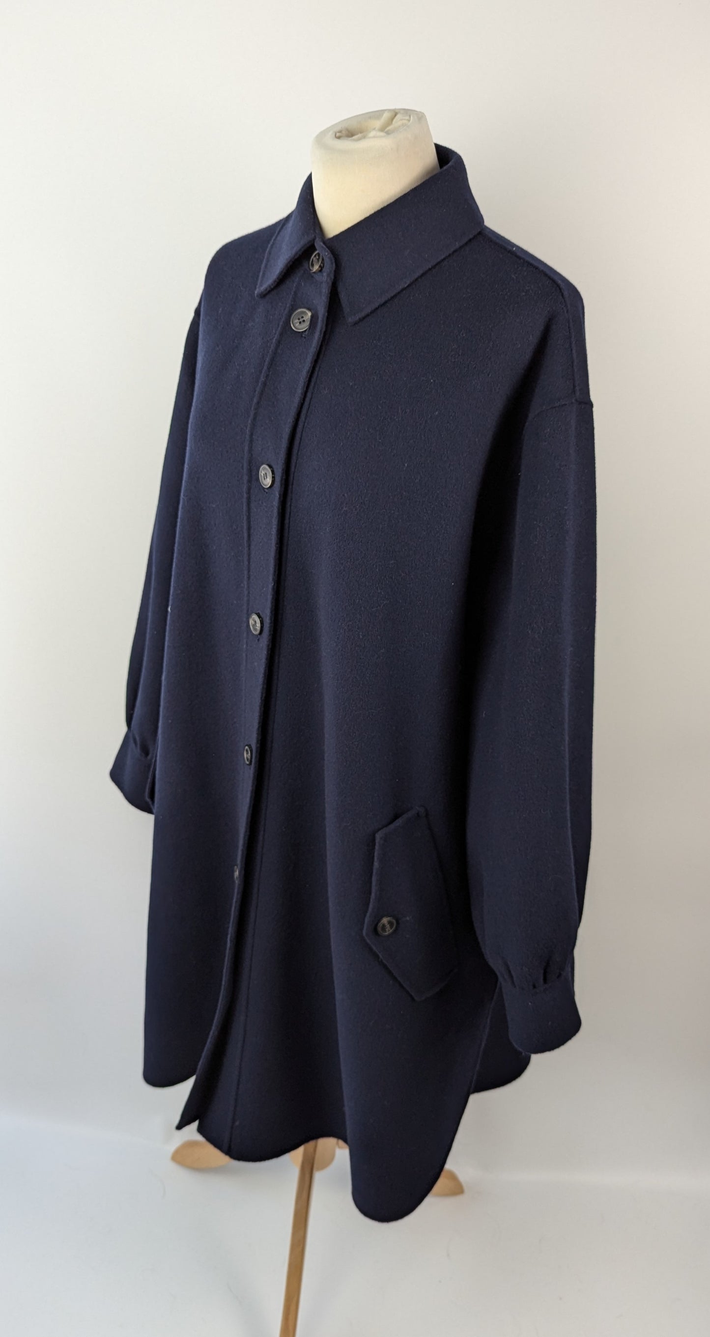 MAX MARA WEEKEND Womens Fariseo Peacoat Jacket - Navy Blue