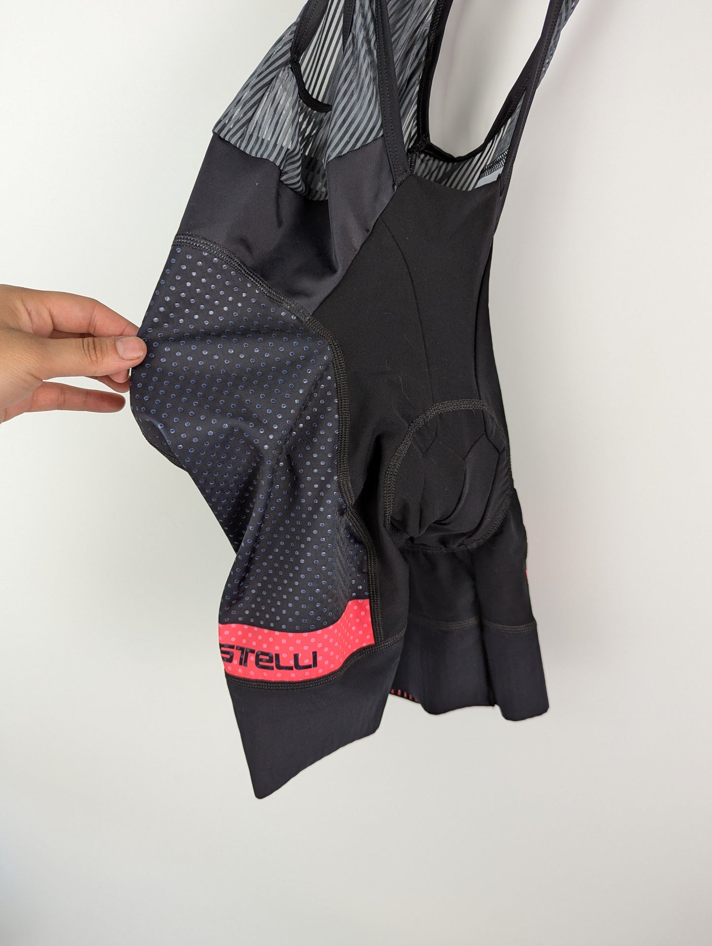 Castelli Free Aero 4 Team Version woman bib short - Black / pink