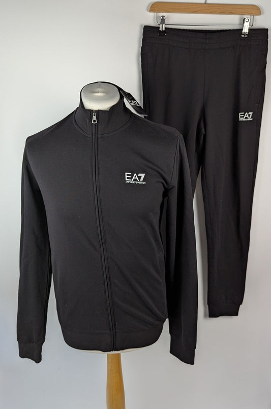 EA7 Emporio Armani Logo Tracksuit Mens- Black