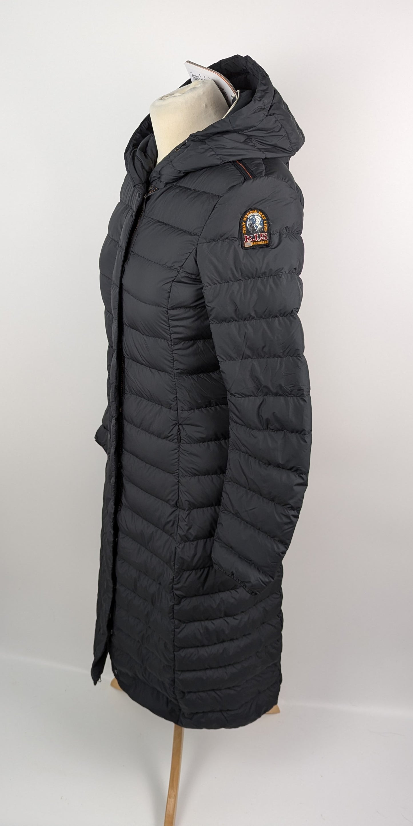 PARAJUMPERS Omega Longline Padded Coat - Black