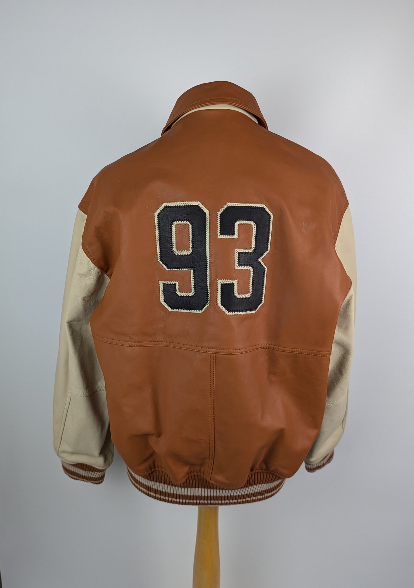 HUGO Mens Luganos Baseball Jacket - Orange / Brown