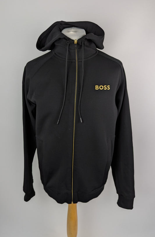 BOSS Mens Saggy 1 Hoodie - Black / Gold