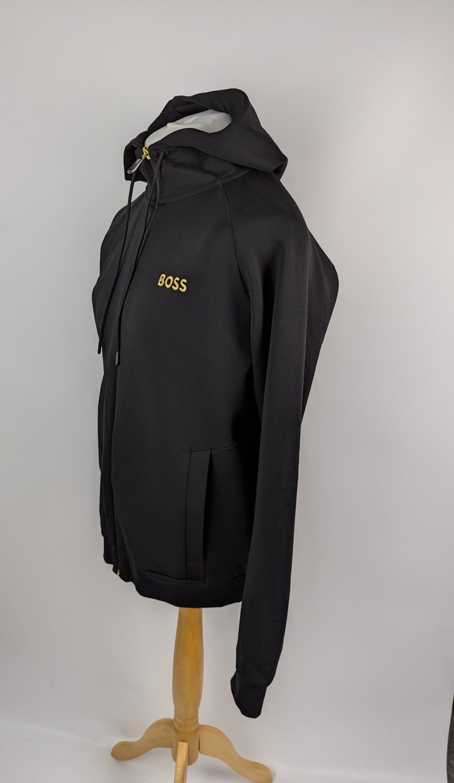 BOSS Mens Saggy 1 Hoodie - Black / Gold