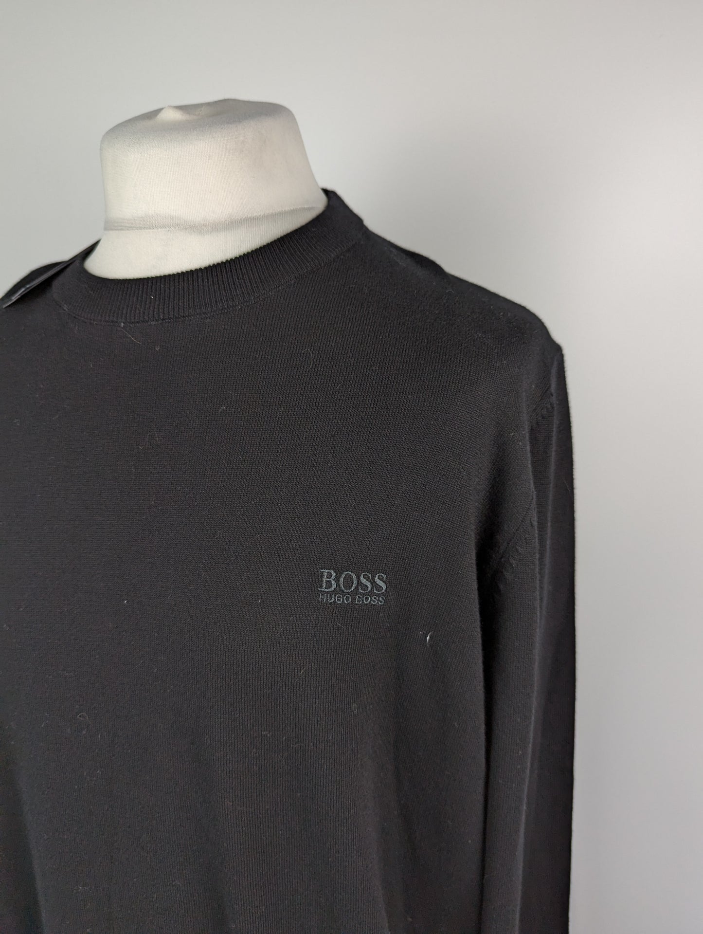 BOSS Hugo Boss Pascas-L Knit Jumper Mens - Black