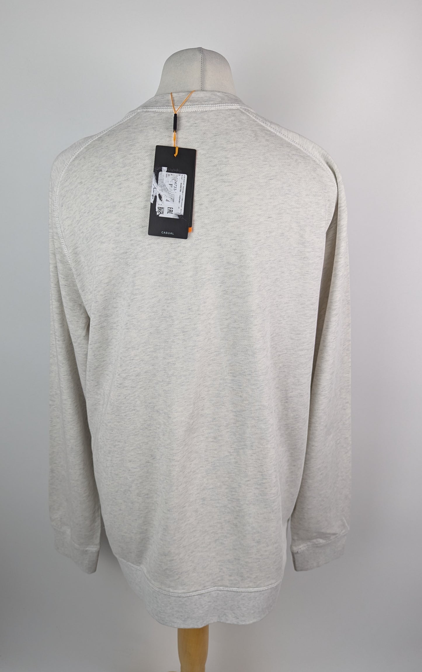 BOSS Westart Crew Mens Jumper - White / Grey