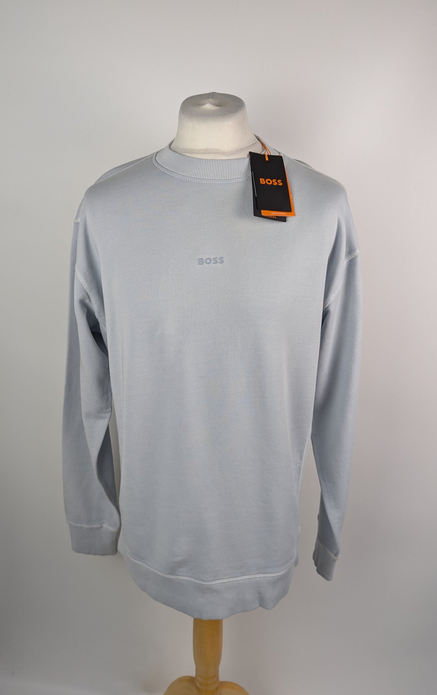 BOSS Wefade Mens Jumper - Blue