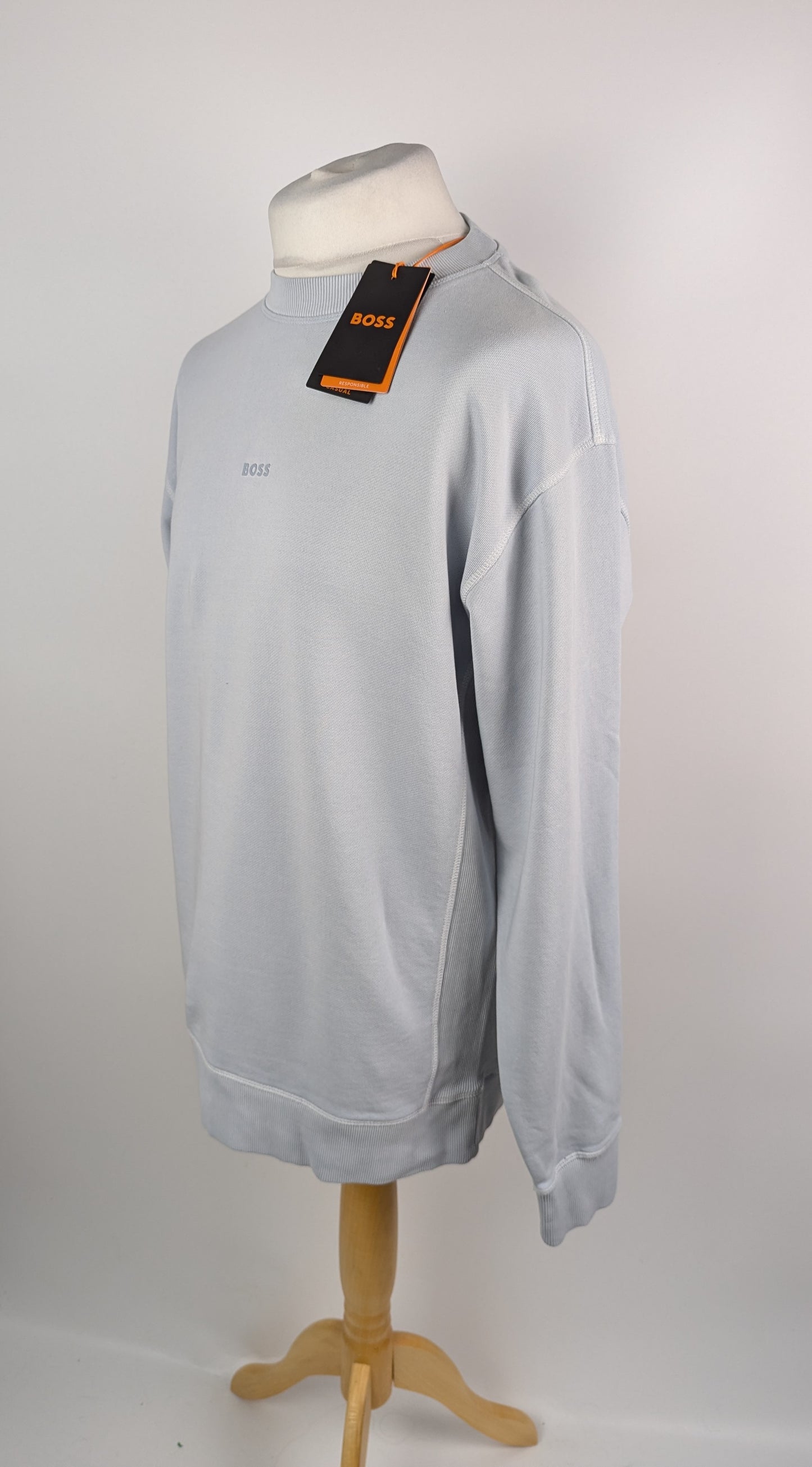 BOSS Wefade Mens Jumper - Blue