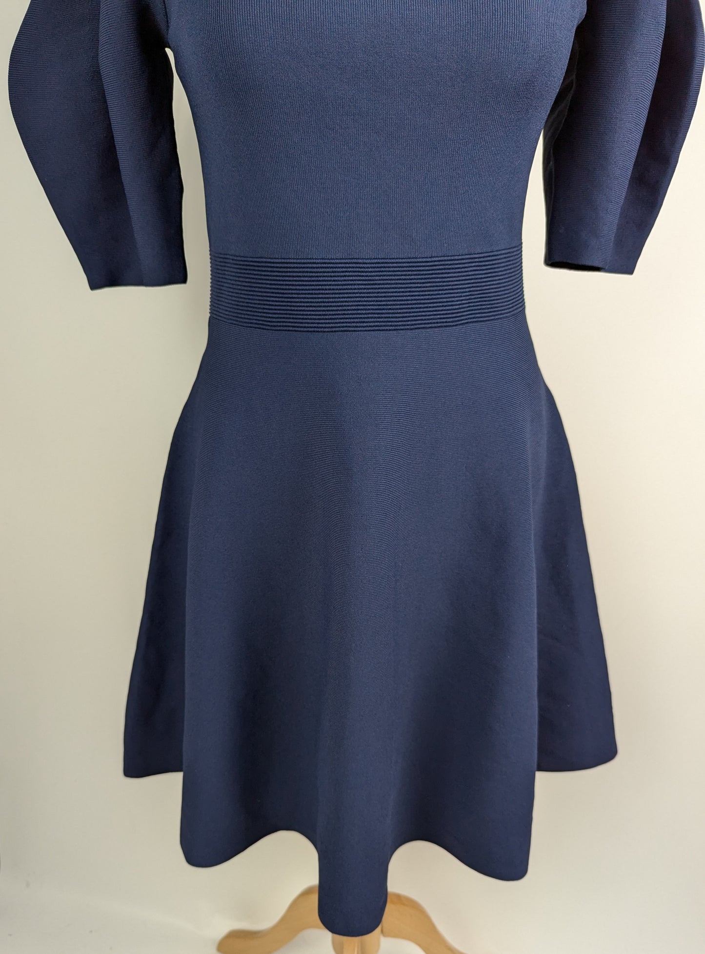 TED BAKER Hayliy Puff Sleeve Skater Dress - Blue