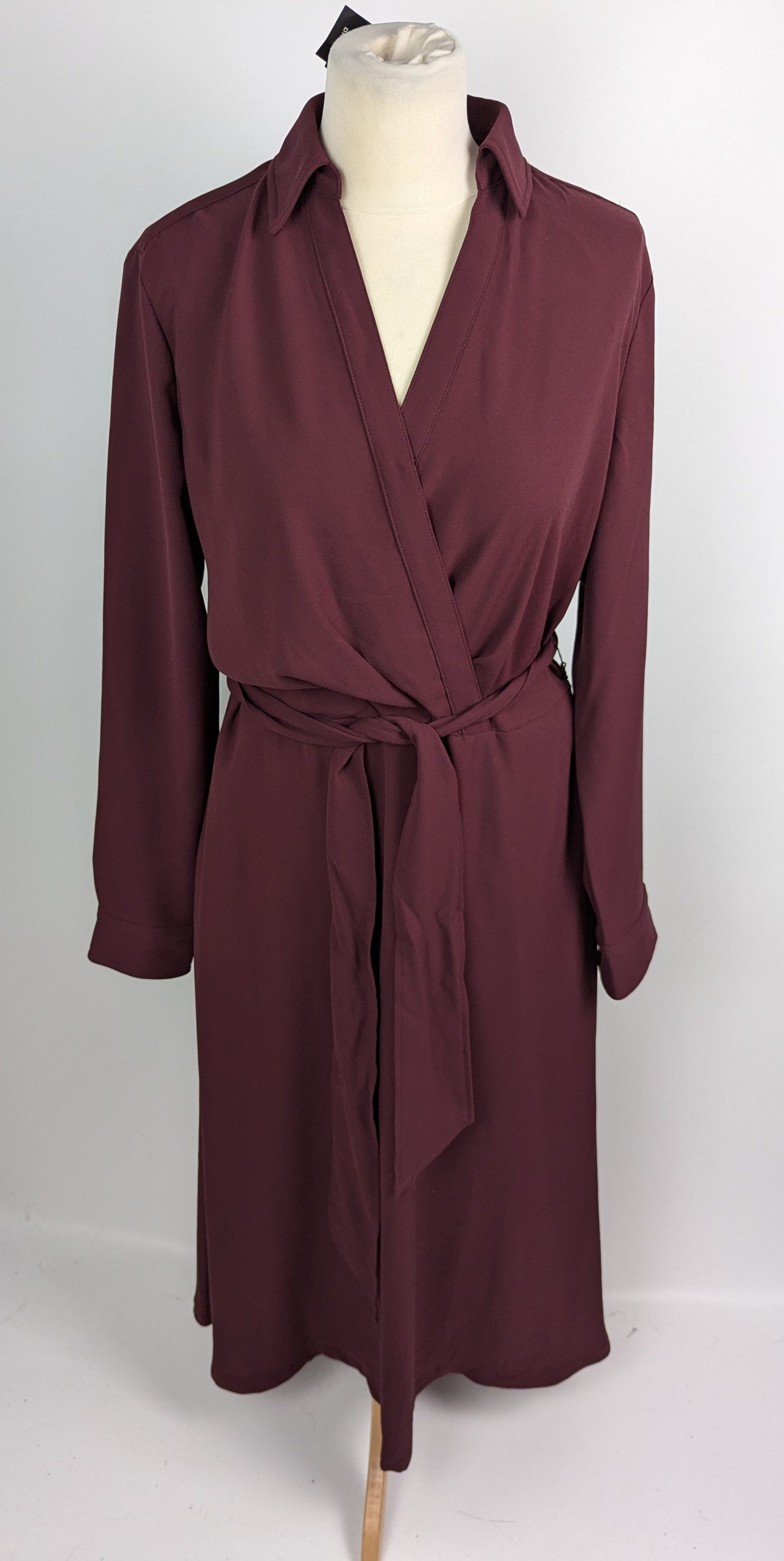 LAUREN BY RALPH LAUREN Rowella Dress - Burgundy red