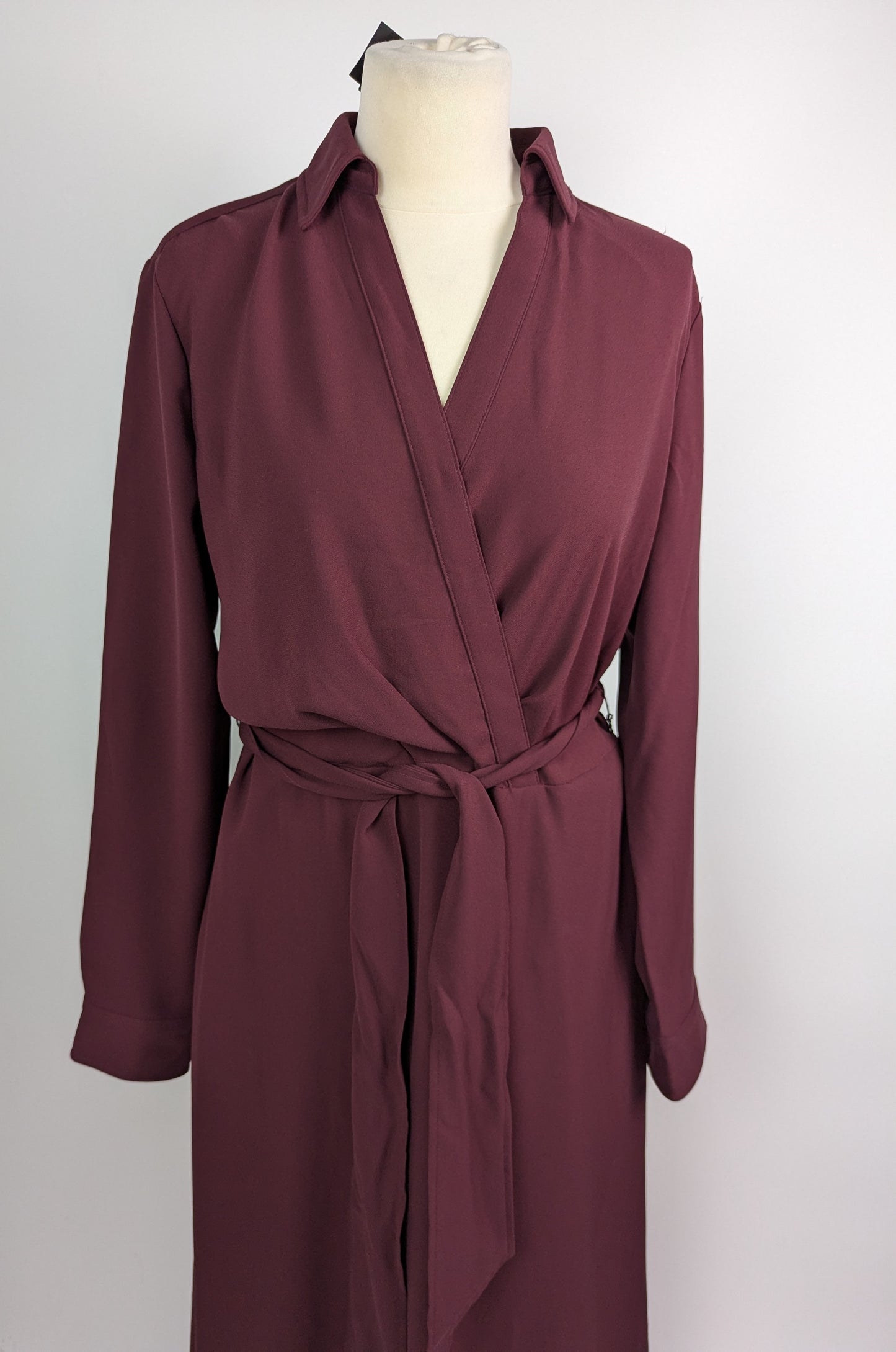 LAUREN BY RALPH LAUREN Rowella Dress - Burgundy red