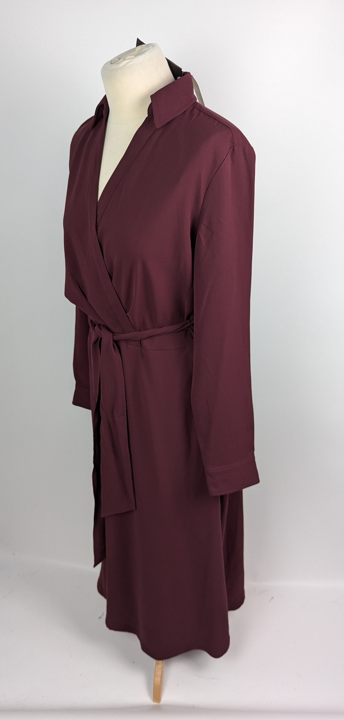 LAUREN BY RALPH LAUREN Rowella Dress - Burgundy red