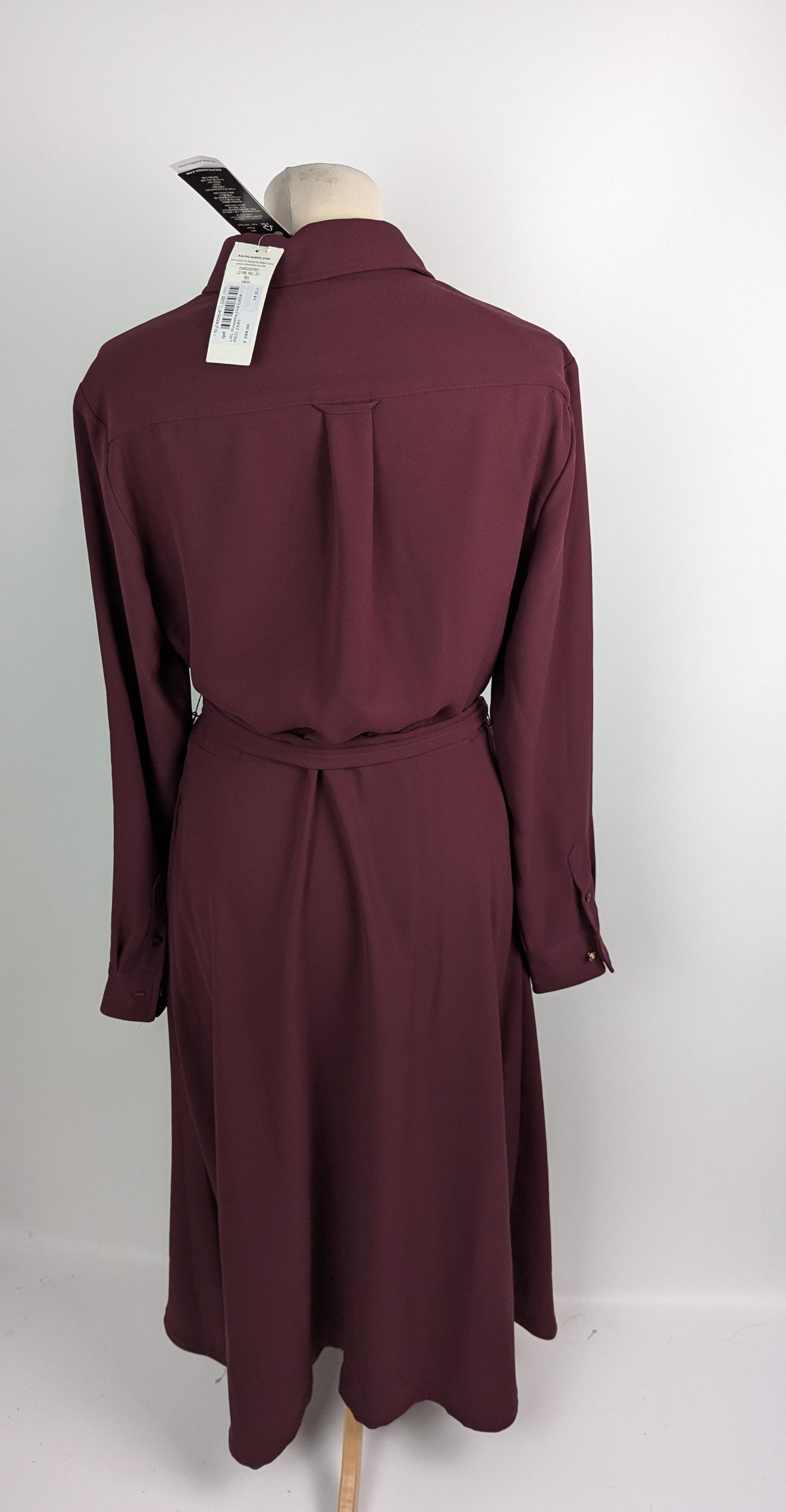 LAUREN BY RALPH LAUREN Rowella Dress - Burgundy red