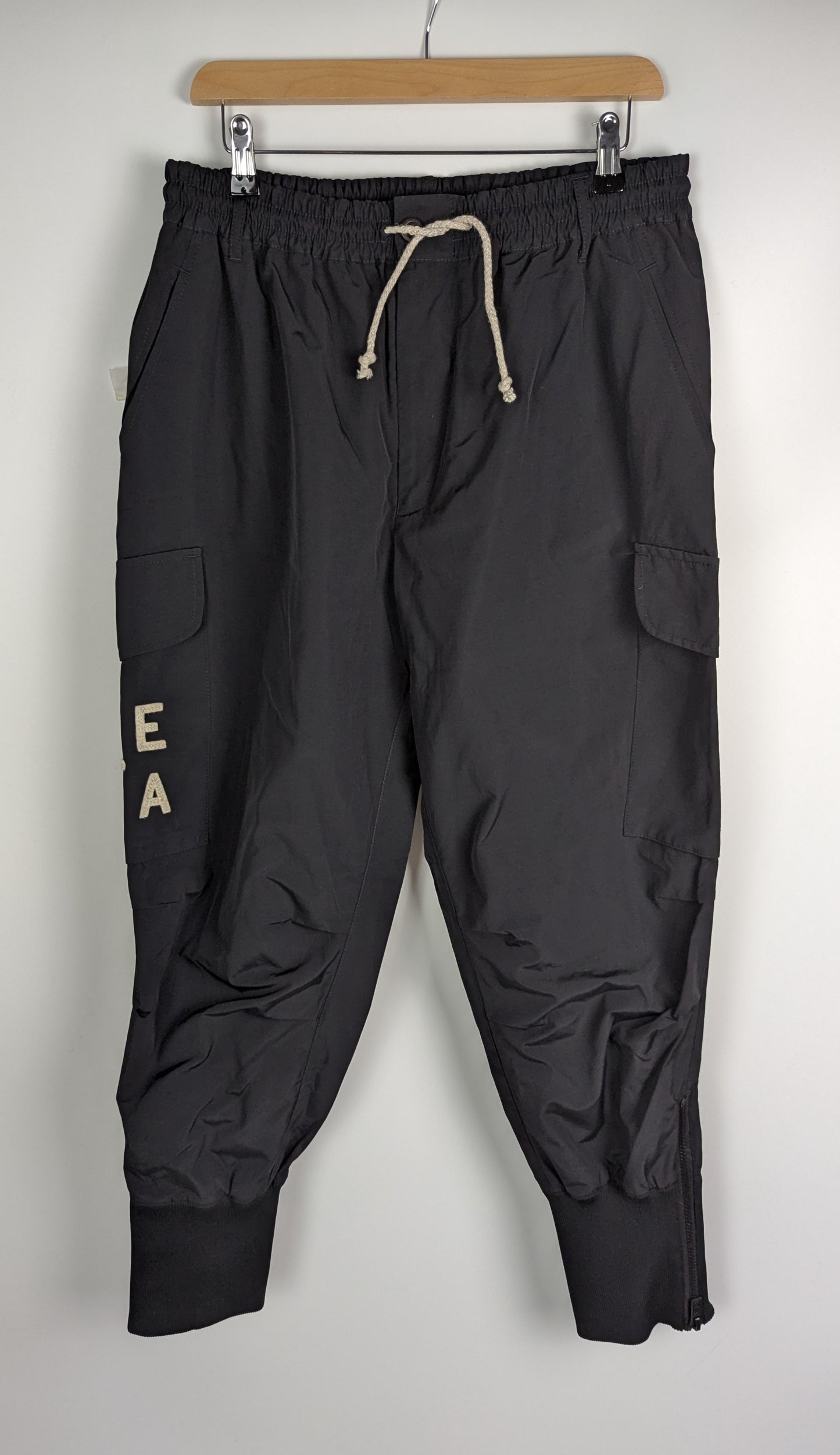 Emporio Armani Re-A Recycled Harem Cargo Pants Mens - Black