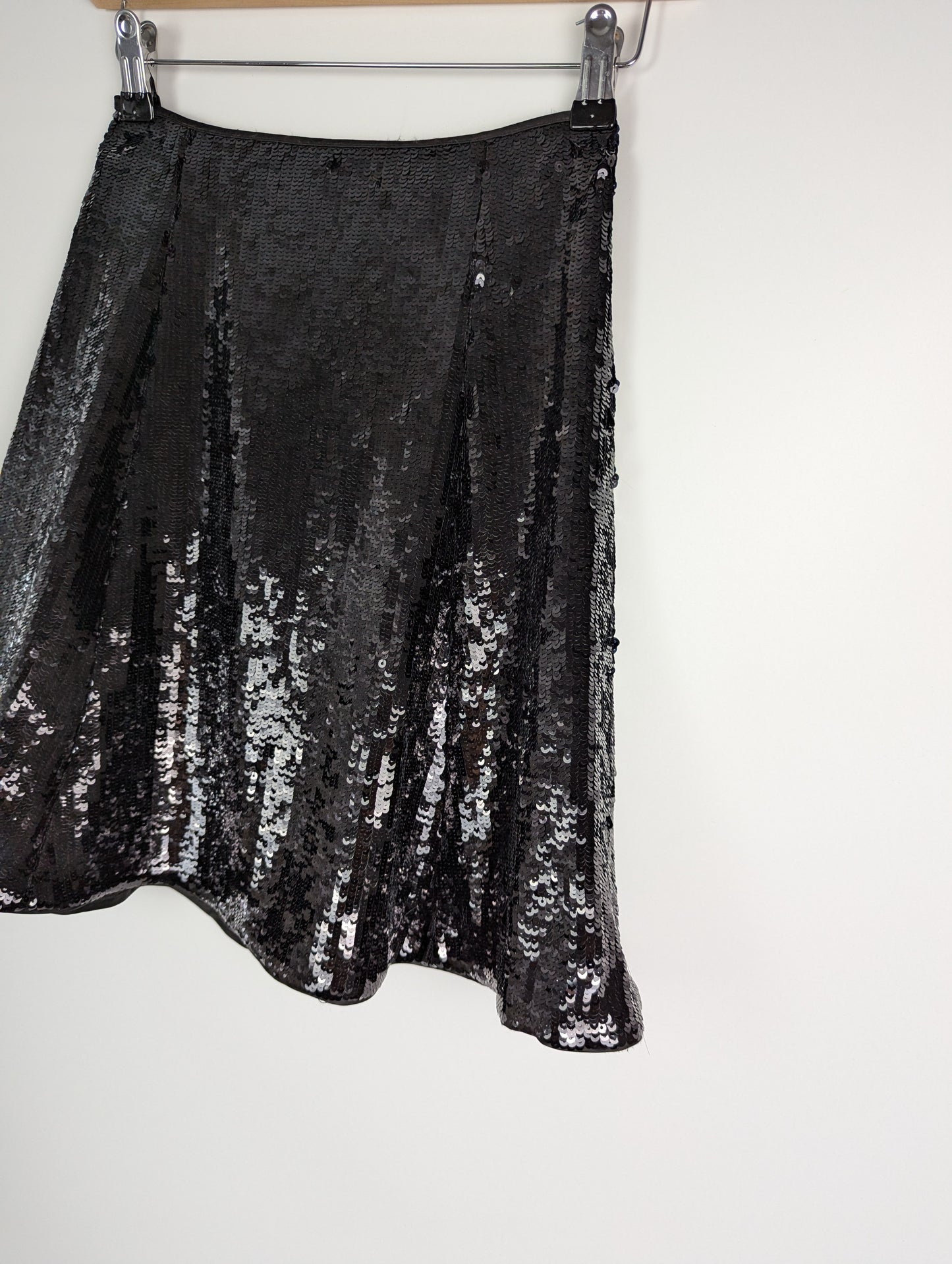 EMPORIO ARMANI Sequin Mini skirt - Black